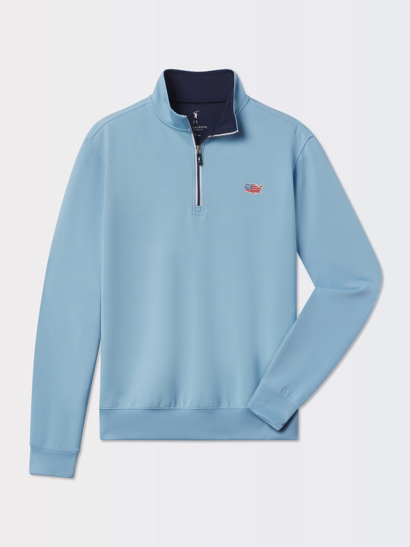 Caves Quarter Zip Pullover | USA Map