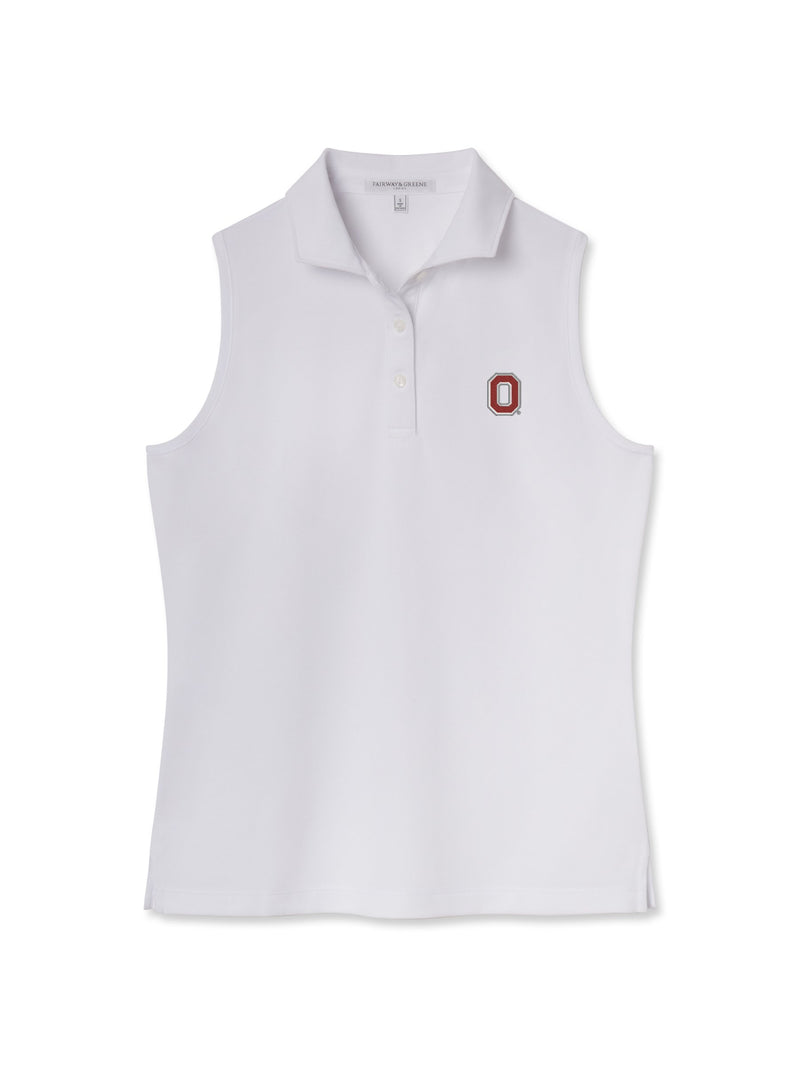 Diana Sleeveless Pique Polo | Ohio State University