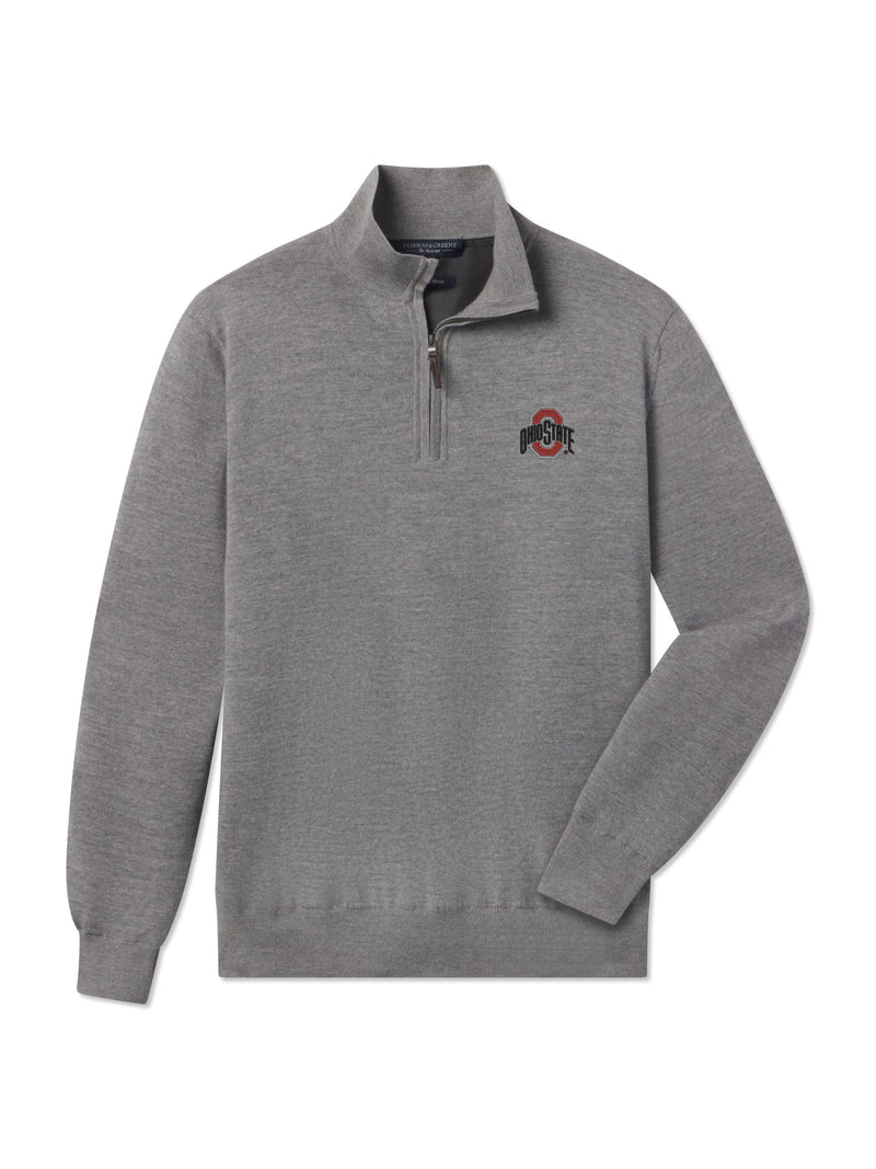 Baruffa Merino Quarter Zip Windsweater | Ohio State University
