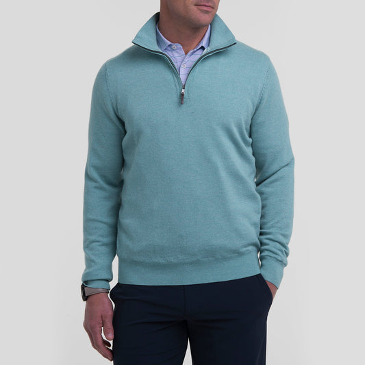 Baruffa Merino Quarter Zip Windsweater - SALE