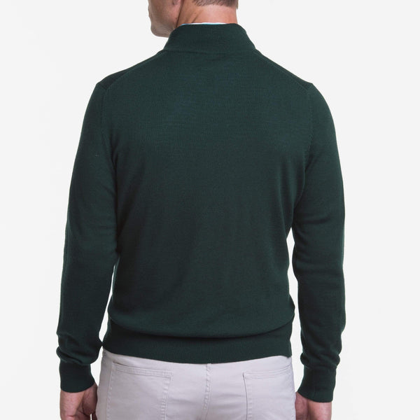 BARUFFA MERINO QUARTER ZIP WINDSWEATER