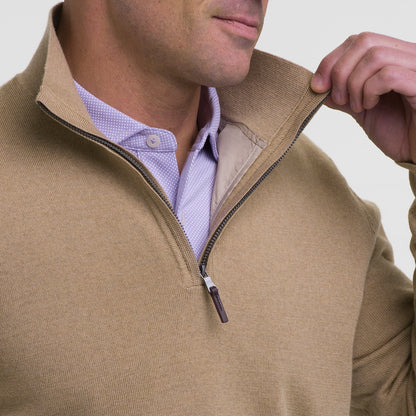 Baruffa Merino Quarter Zip Windsweater - Fairway & Greene