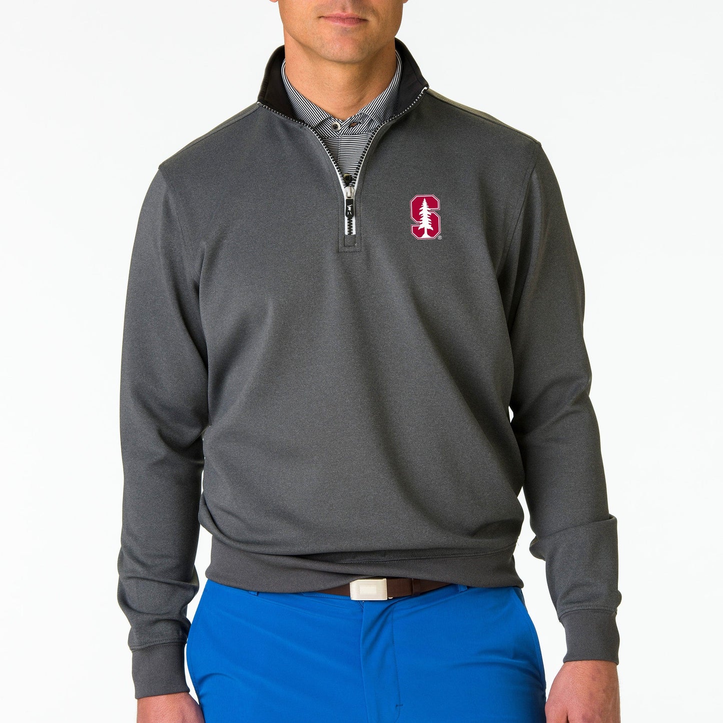 Stanford | Caves Quarter Zip Pullover | Collegiate - Fairway & Greene