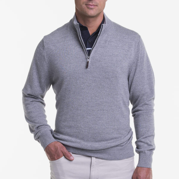 Baruffa Merino Quarter Zip Sweater