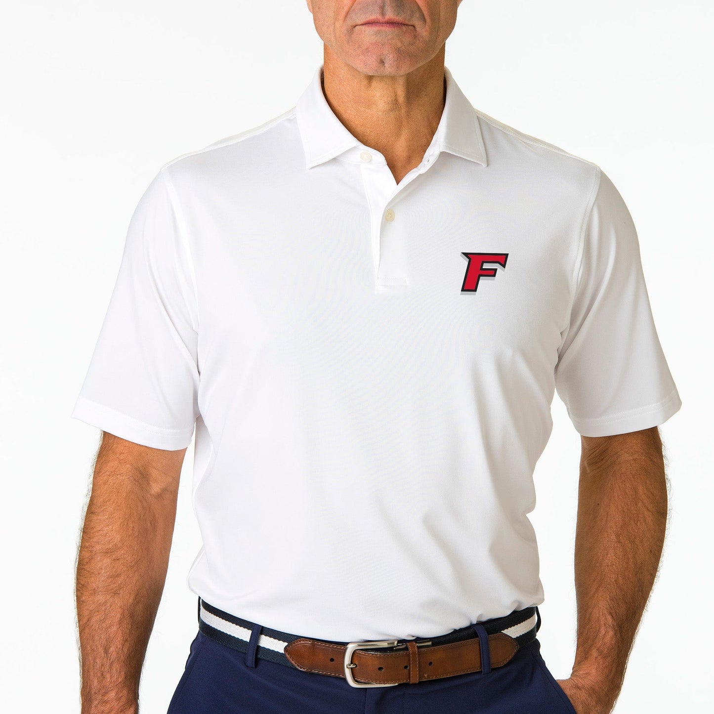 Fairfield University | USA Tournament Solid Tech Jersey Polo | Collegiate - Fairway & Greene