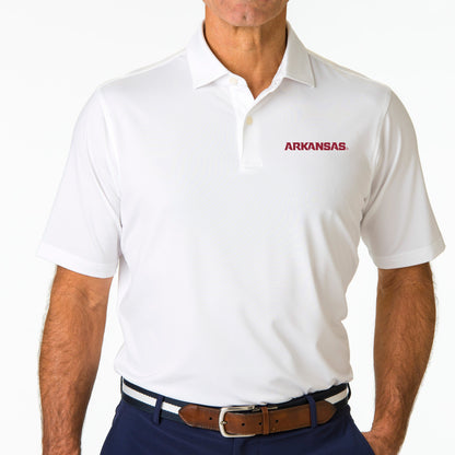 Arkansas | USA Tournament Solid Tech Jersey Polo | Collegiate - Fairway & Greene