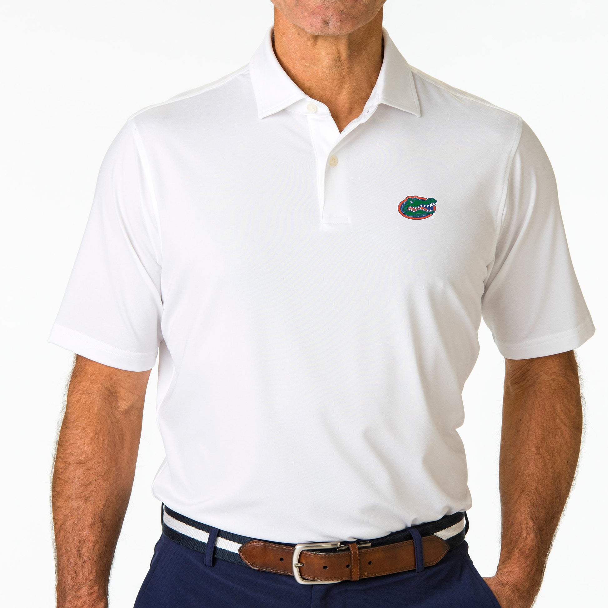 Florida Gator | USA Tournament Solid Tech Jersey Polo | Collegiate - Fairway & Greene