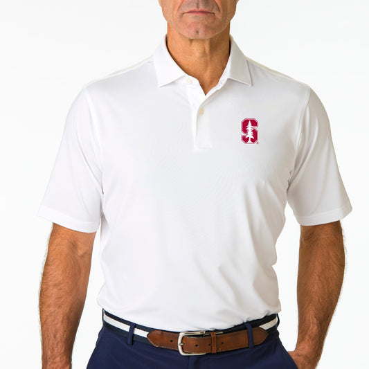 Stanford | USA Tournament Solid Tech Jersey Polo | Collegiate - Fairway & Greene