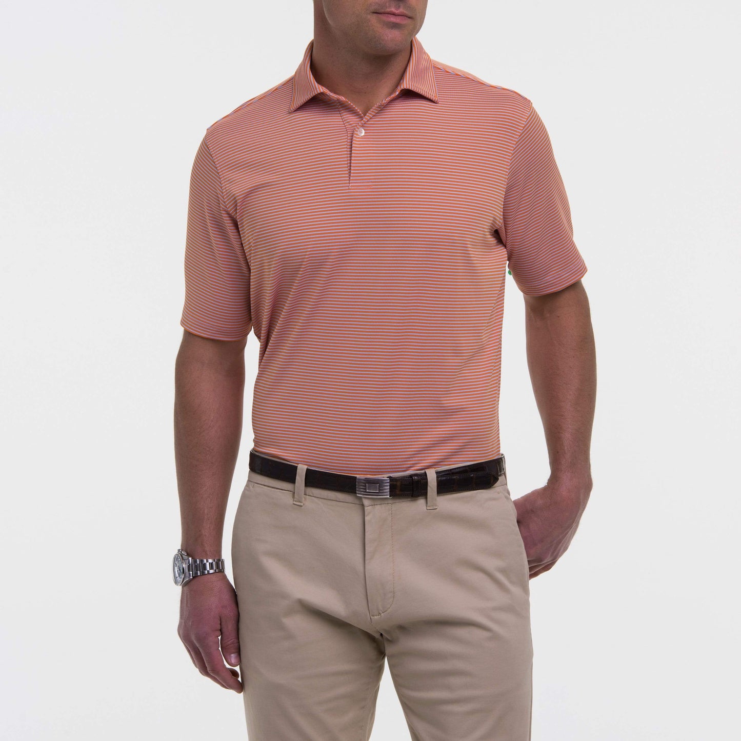 Owens Stripe Tech Polo - Fairway & Greene