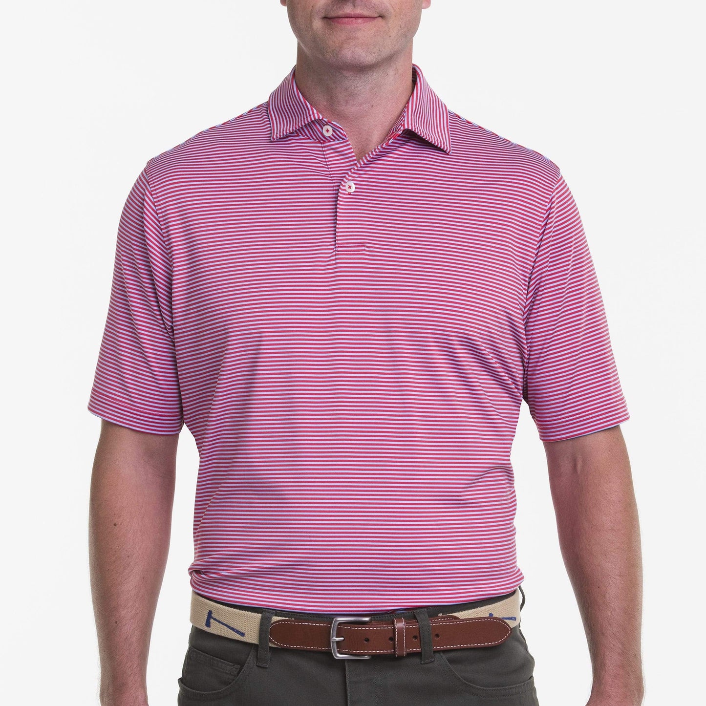 Owens Stripe Tech Polo - Fairway & Greene