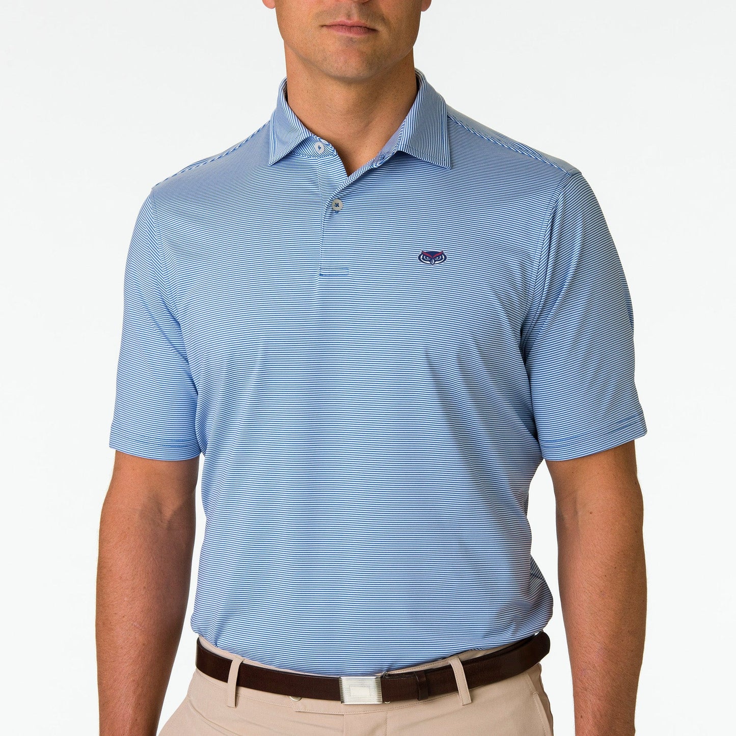 Florida Atlantic University | USA Mini Stripe Jersey Polo | Collegiate - Fairway & Greene