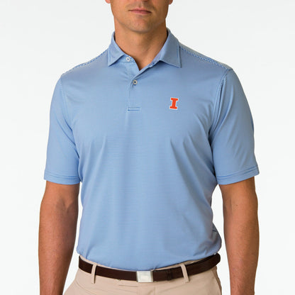 Illinois | USA Mini Stripe Jersey Polo | Collegiate - Fairway & Greene