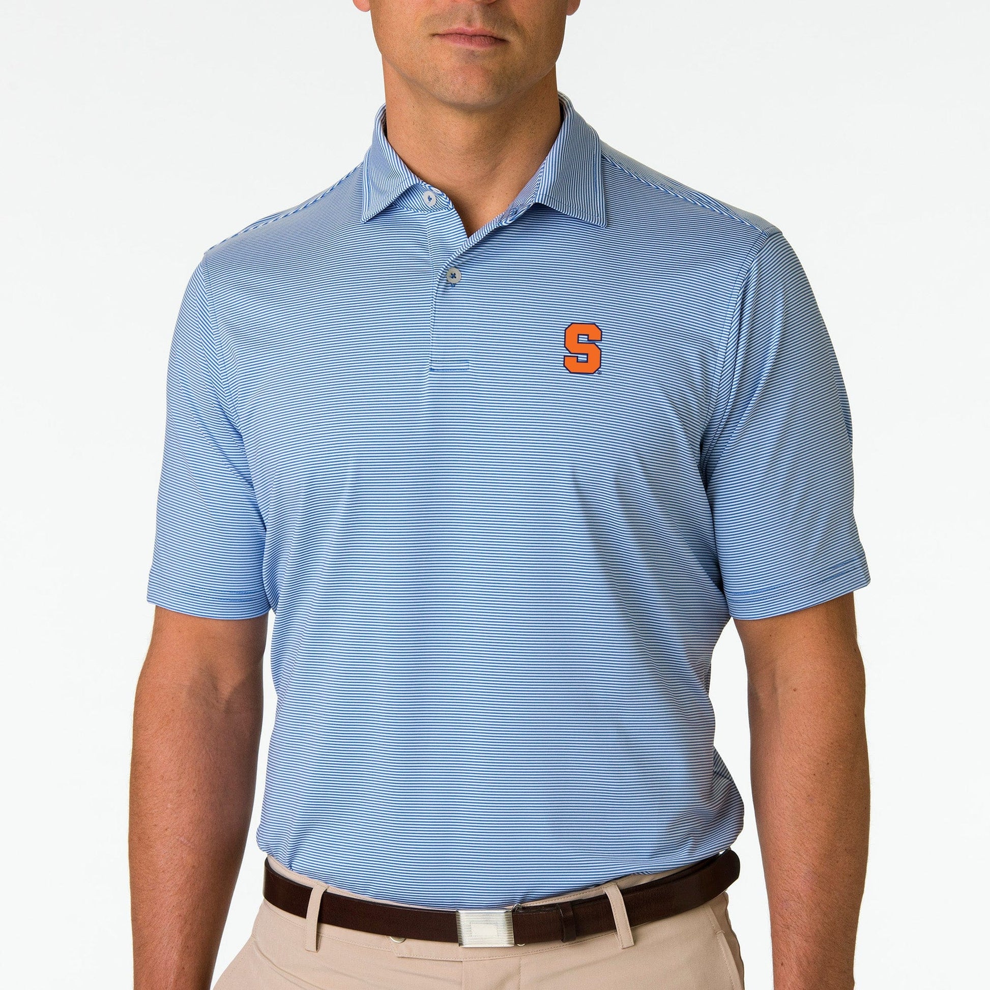 Syracuse | USA Mini Stripe Jersey Polo | Collegiate - Fairway & Greene