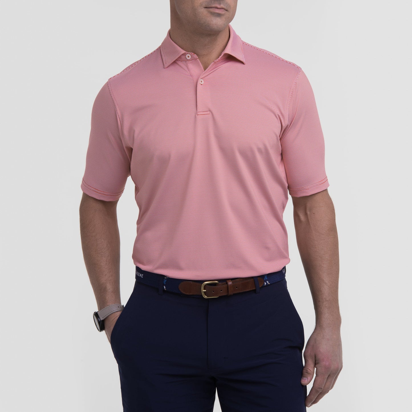 USA Mini Stripe Jersey Polo-Sale - Fairway & Greene