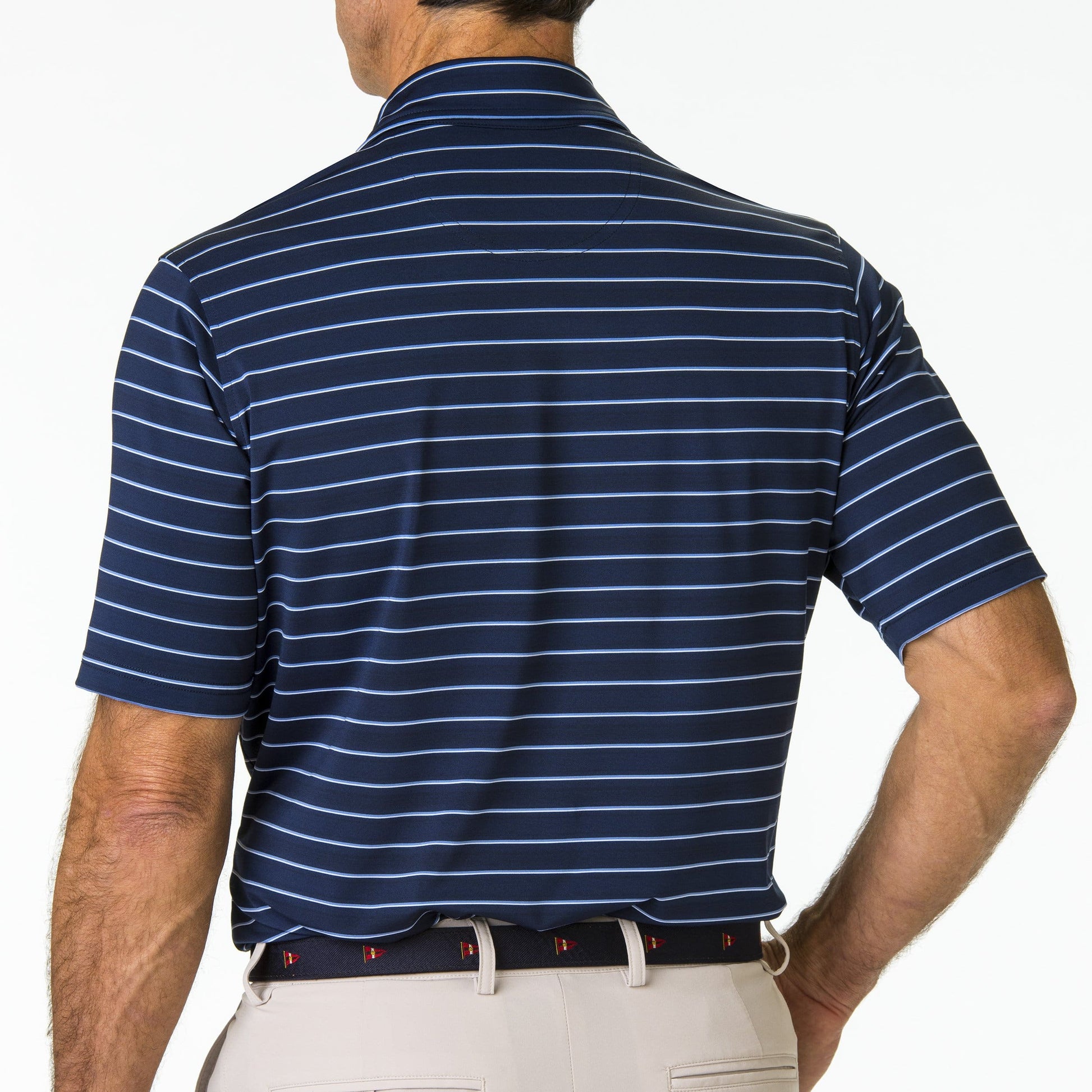 Faxon Stripe Jersey Polo - Fairway & Greene