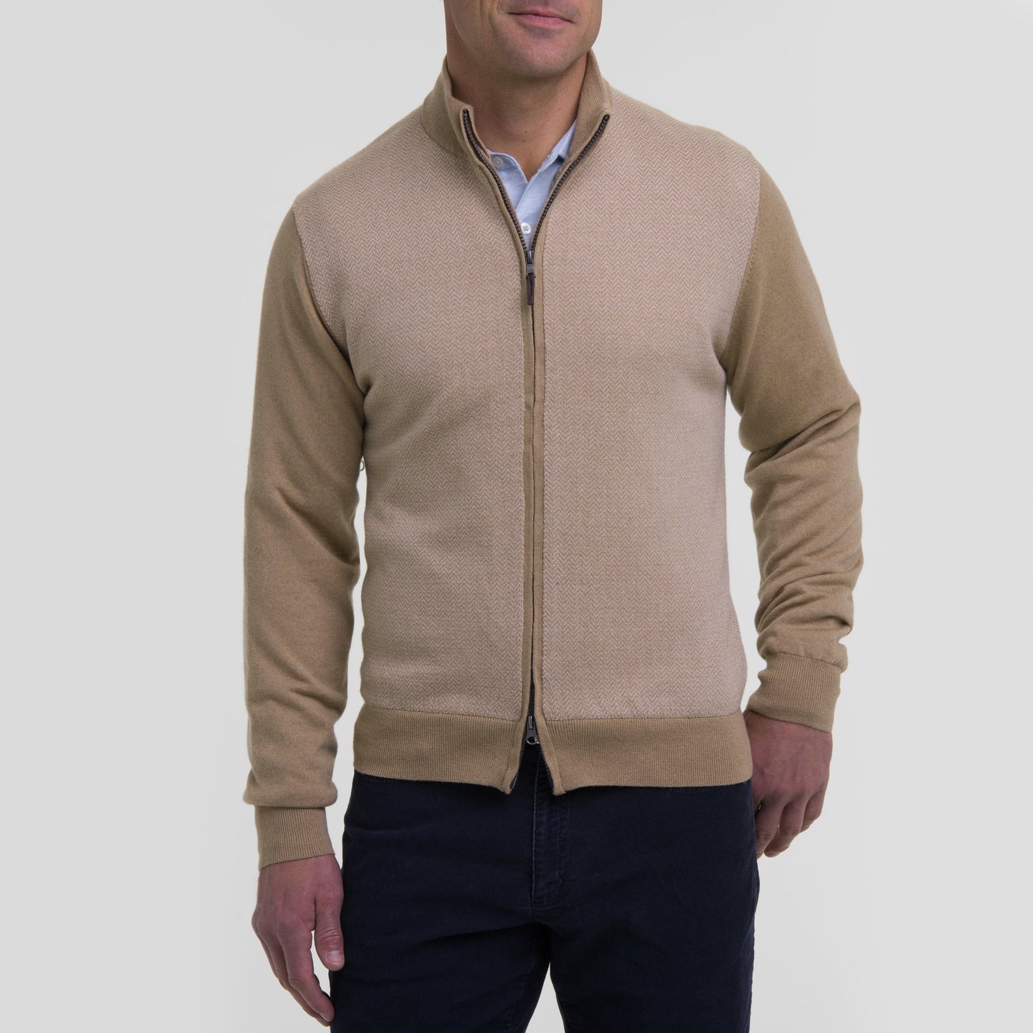 HERRINGBONE WINDSWEATER - Sale - Fairway & Greene