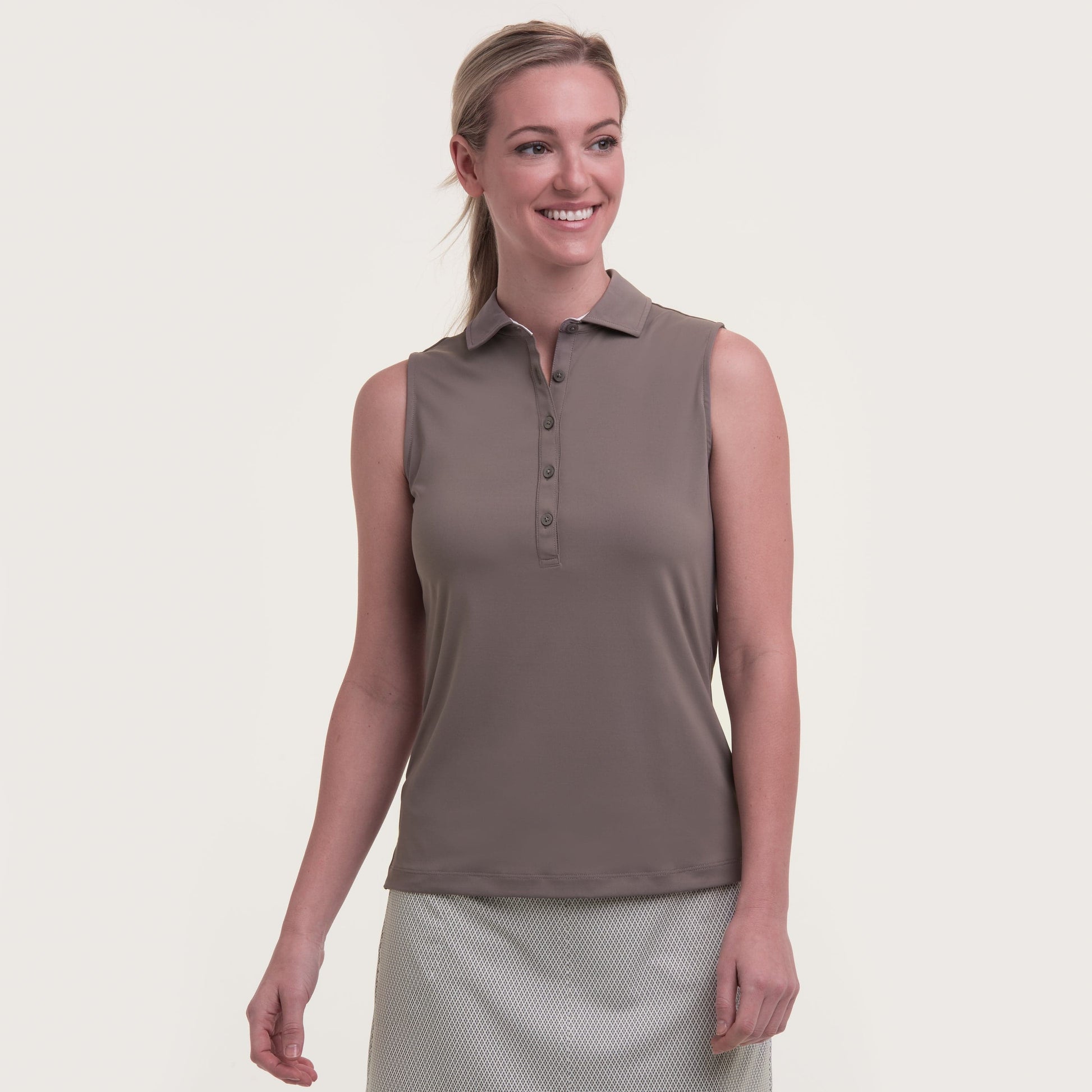 SLEEVELESS CHARLOTTE JERSEY POLO - Sale - Fairway & Greene