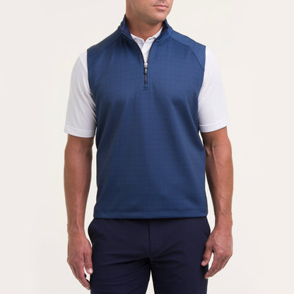 ART DECO PRINT 1/4 ZIP VEST-SALE - Fairway & Greene