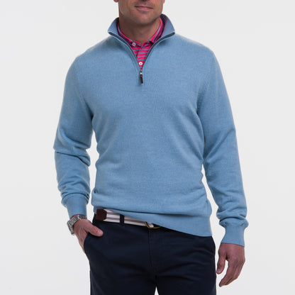 Baruffa Merino Quarter Zip Windsweater - Fairway & Greene