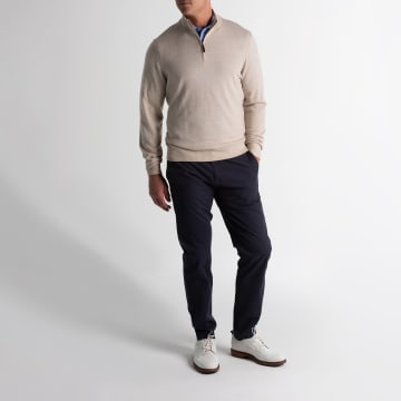 Baruffa Merino Quarter Zip Sweater-Sale